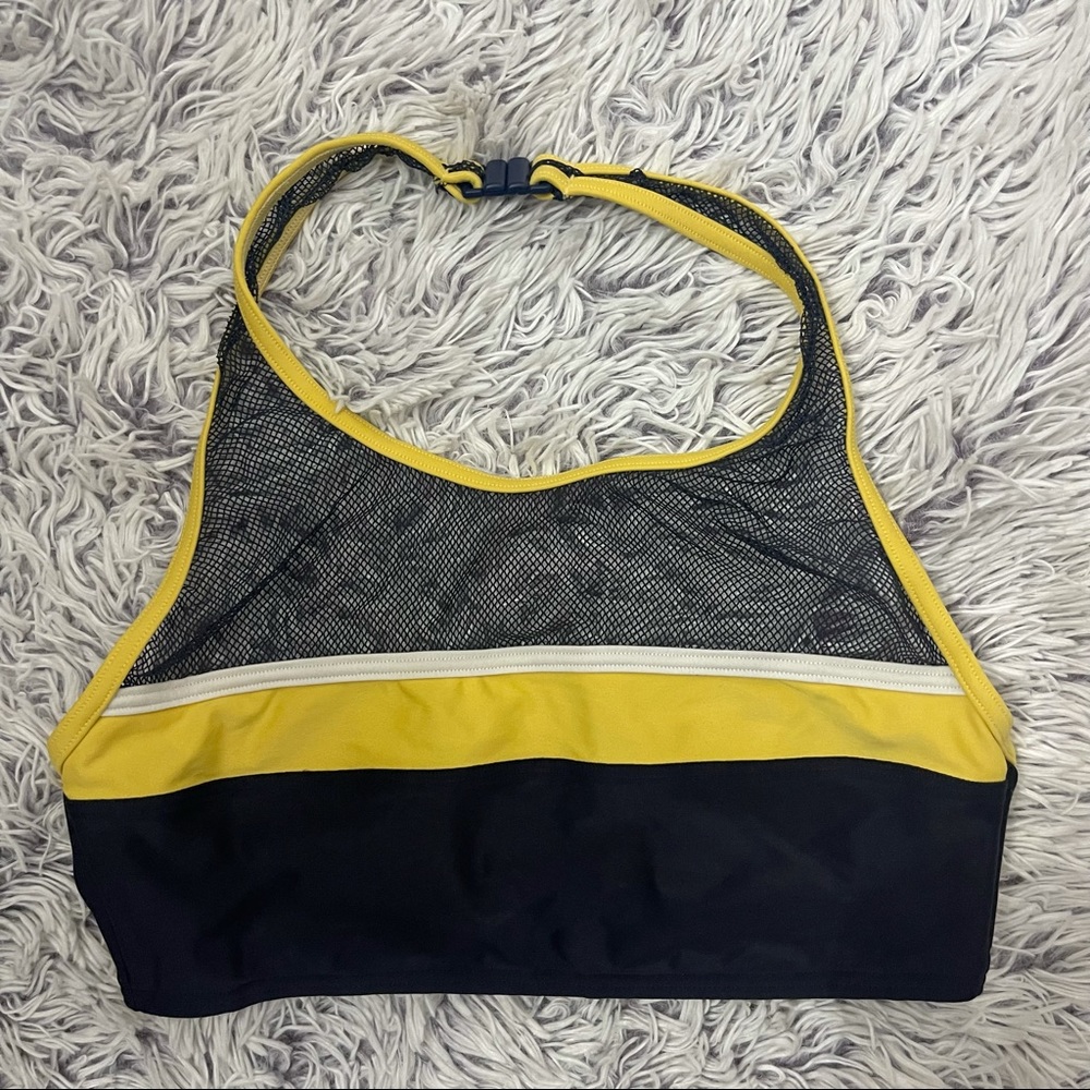 SPEEDO Bikini top 10 L mesh neck holder retro vtg